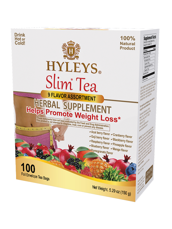 SLIM TEA 9 FLAVOR ASSORTMENT – 100 FOIL ENVELOPE TEA BAGS – Regency ...