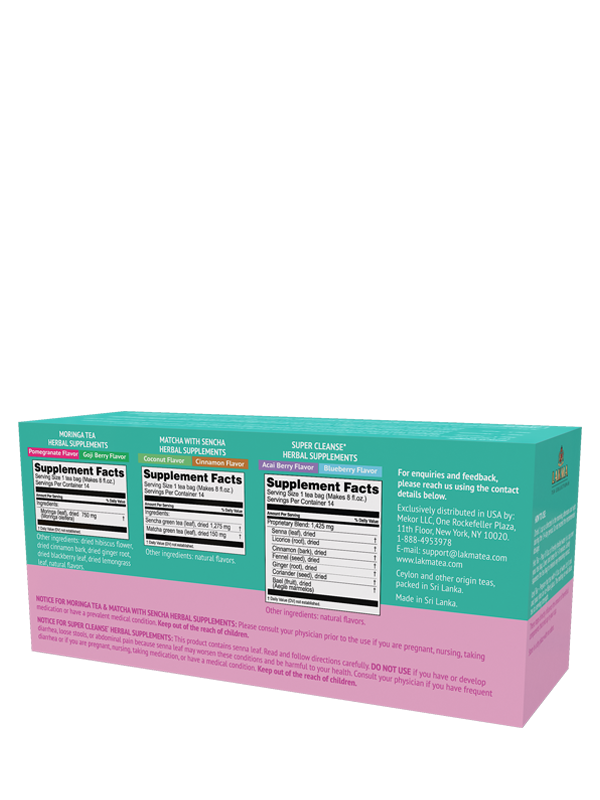 14 DAY CLEANSE KIT – 42 FOIL ENVELOPE TEA BAGS – Regency Teas (PVT) LTD