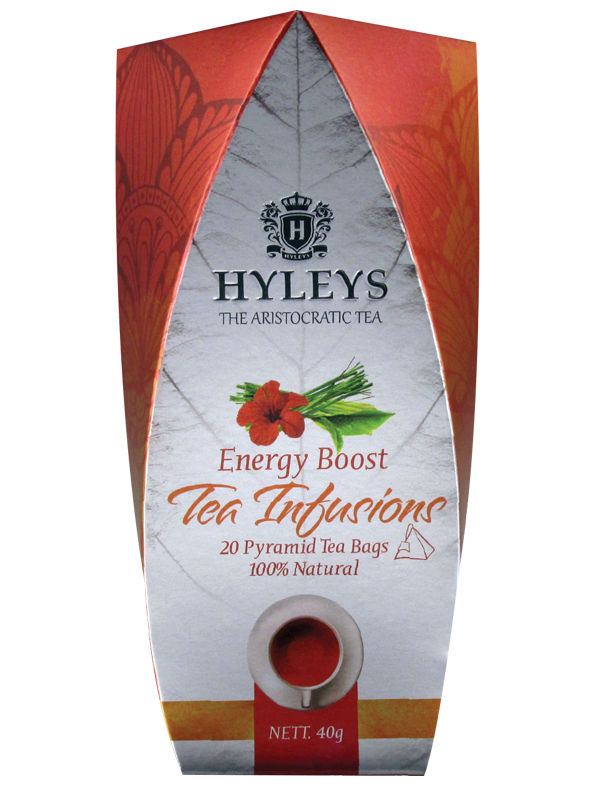 TEA INFUSIONS ENERGY BOOST 20 PYRAMID TEA BAGS Regency Teas (PVT) LTD