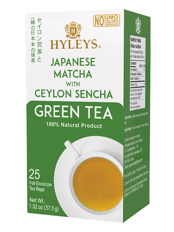 JAPANESE PURE MATCHA WITH CEYLON SENCHA GREEN TEA 18285 25 FOIL